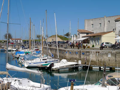 Pretty harbour on the Ile de Re