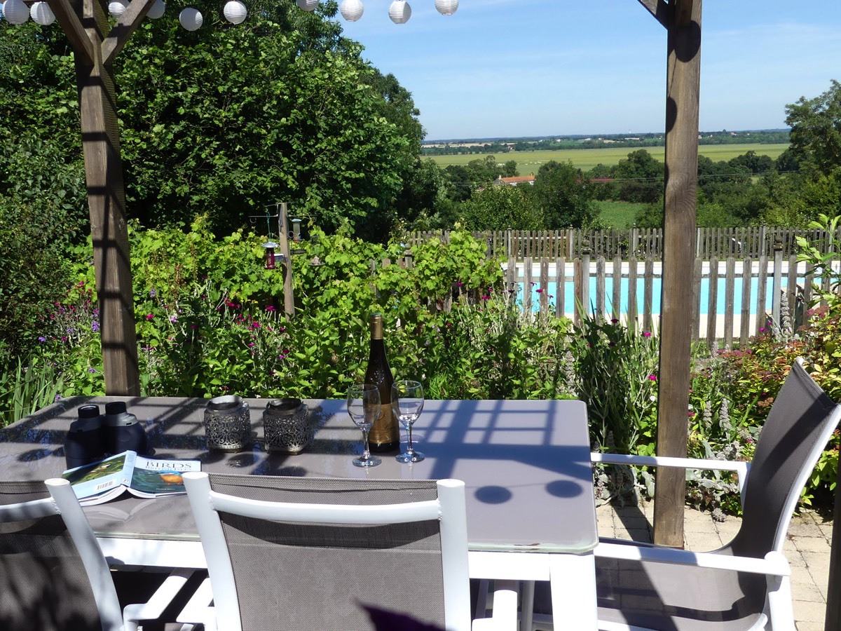 Your own private terrace at L Ecurie Holiday Home