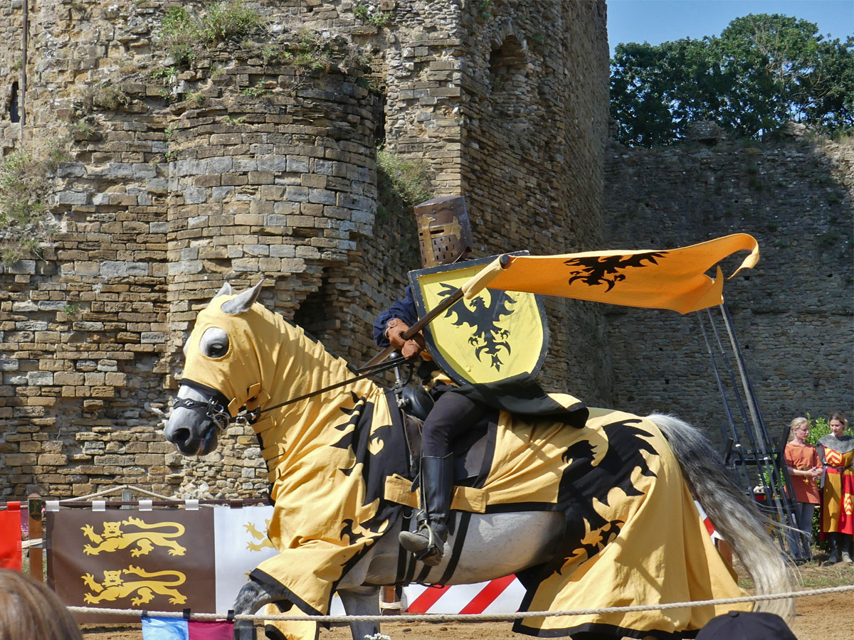 Jousting at the chateau in Talmont St Hilaire