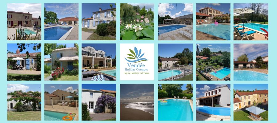A selection of holiday properties managed by Vendee Holiday Cottages