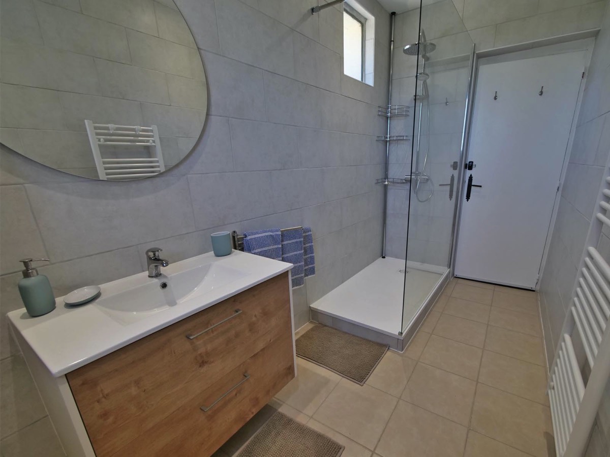 Ground floor shower room at Chez Le Pinier Gîte