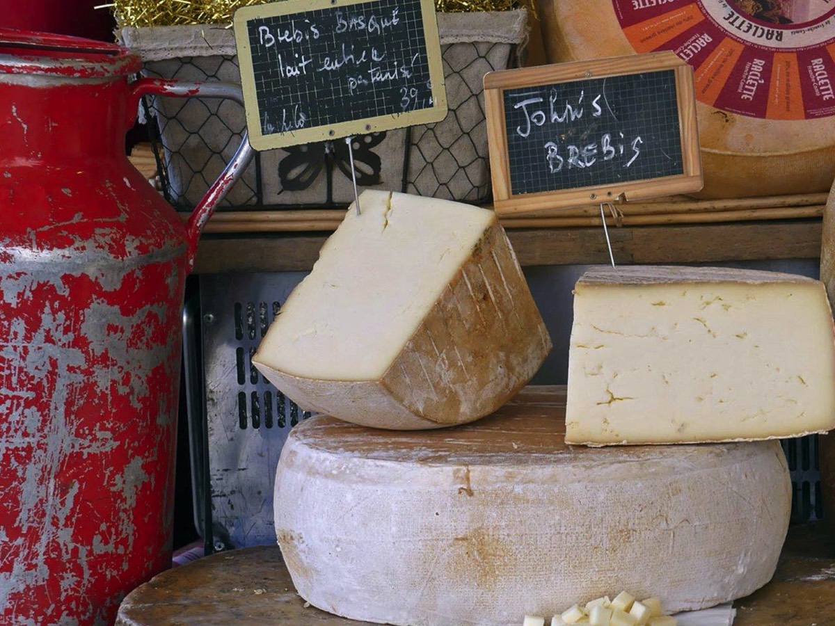 Local Cheese at the Market in Fontenay le Comte