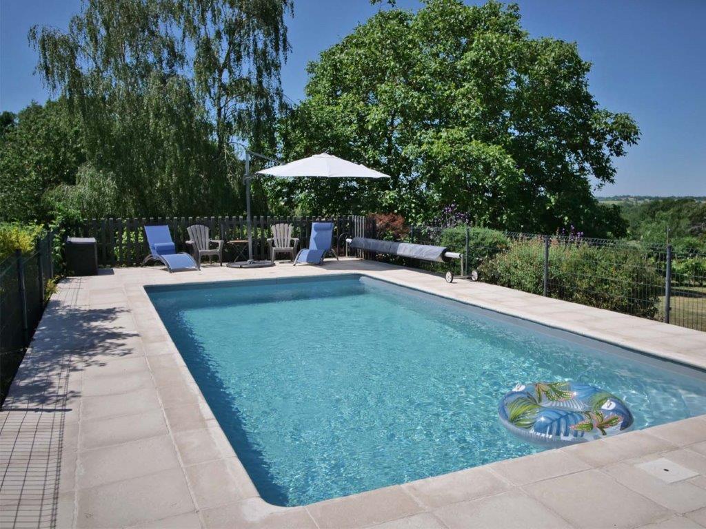Heated Pool at Chez Le Pinier Gite