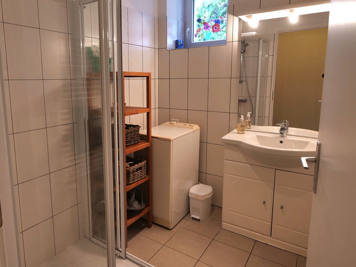 Shower room at Gite des Forges in Angles