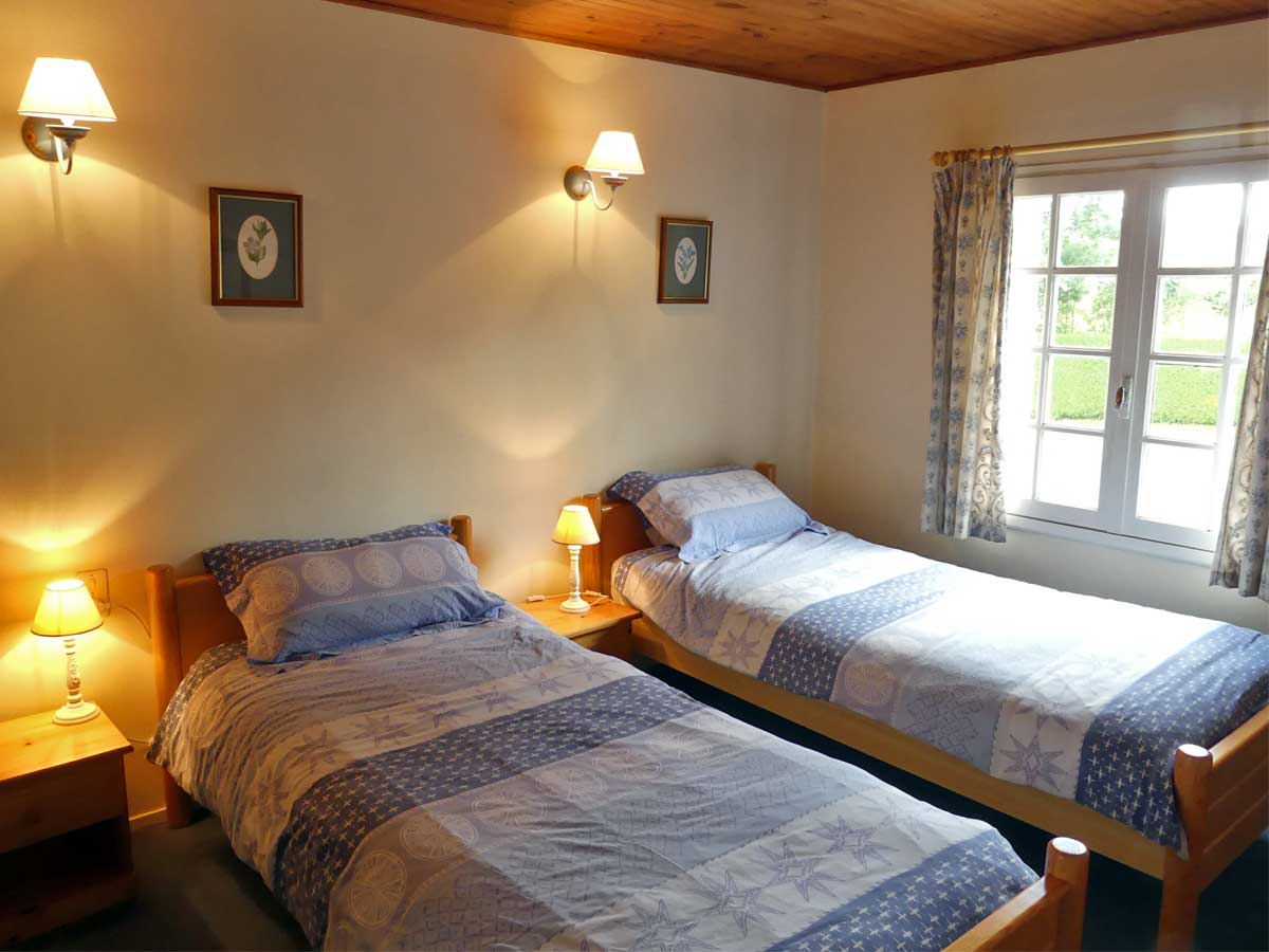 Second Twin Bedroom at La Launiere Holiday Villa