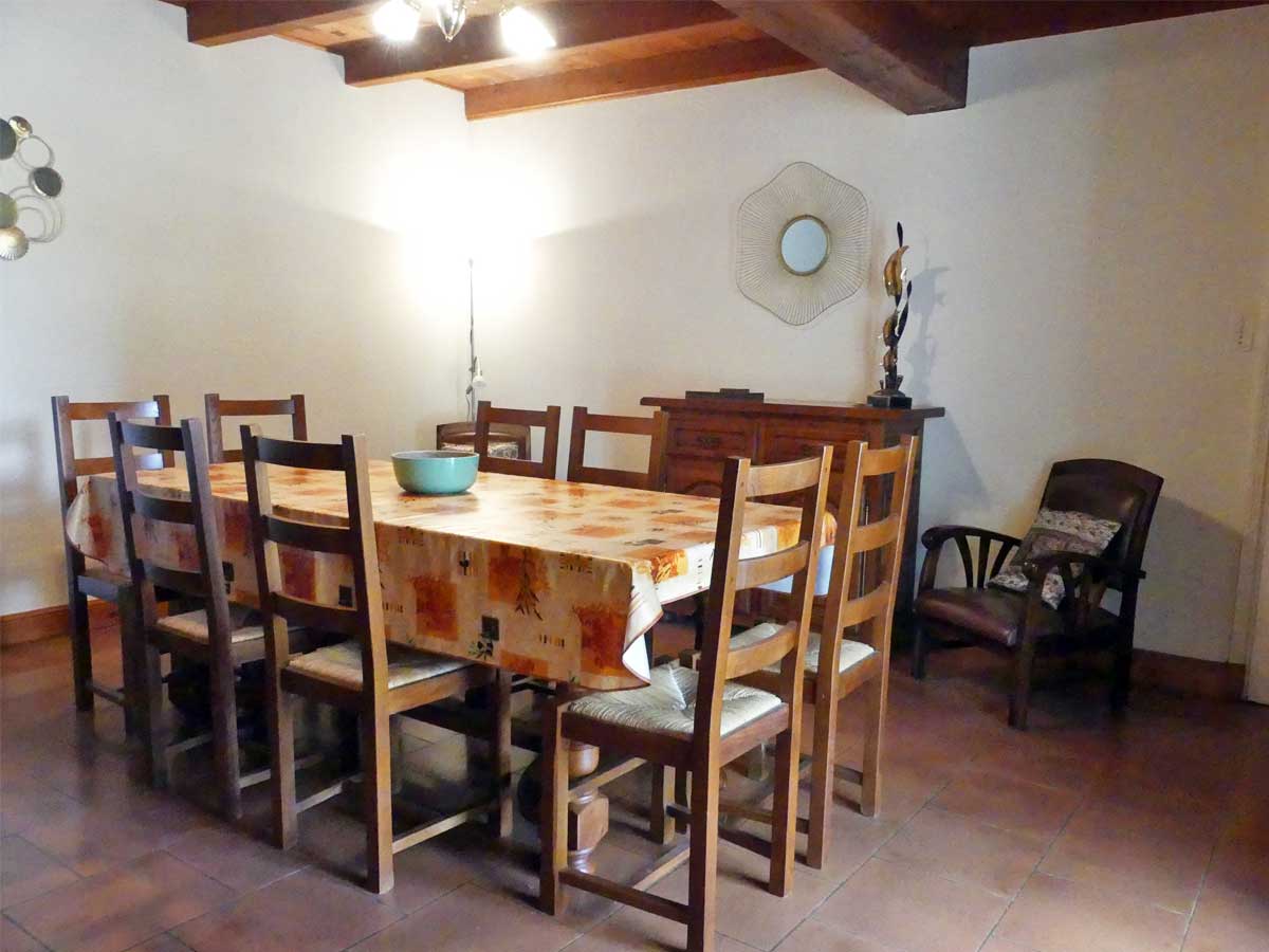 Dining Room at La Launiere Holiday Villa