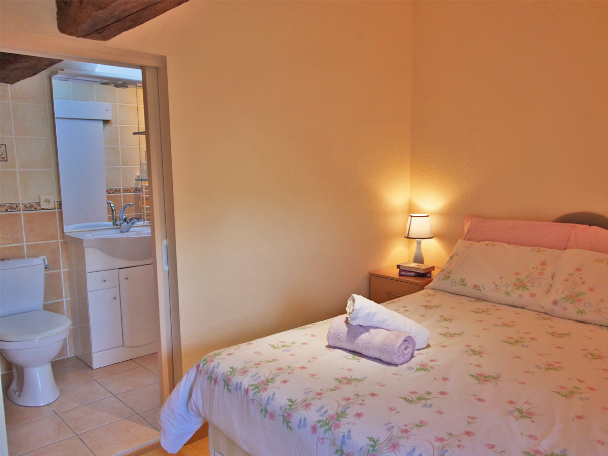 Double Bedroom with En Suite Shower at Le Gite Tranquille