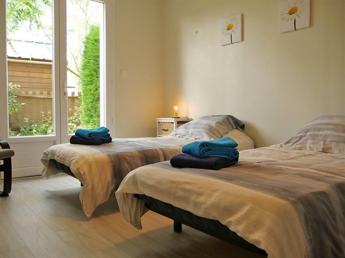 twin Bedroom at Le Petit Michelais Gite