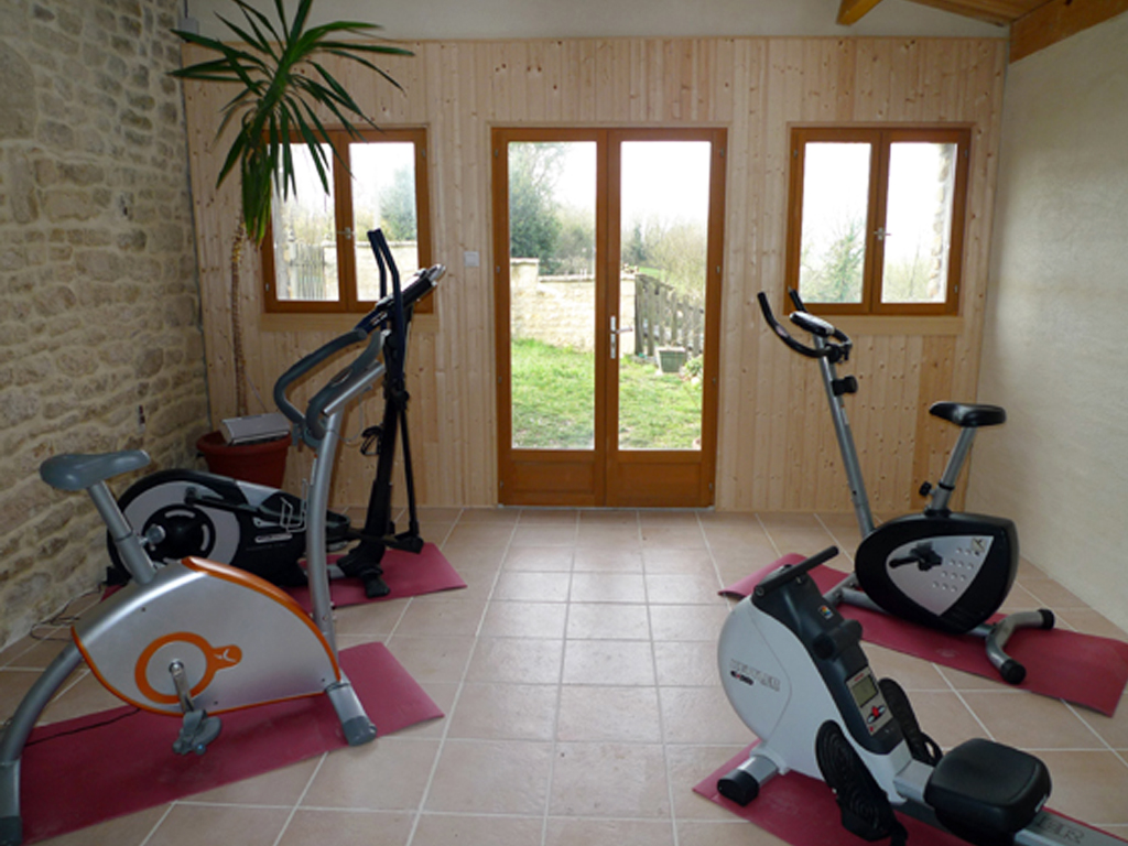 Keep fit in the Gym at L Ecurie Holiday Home