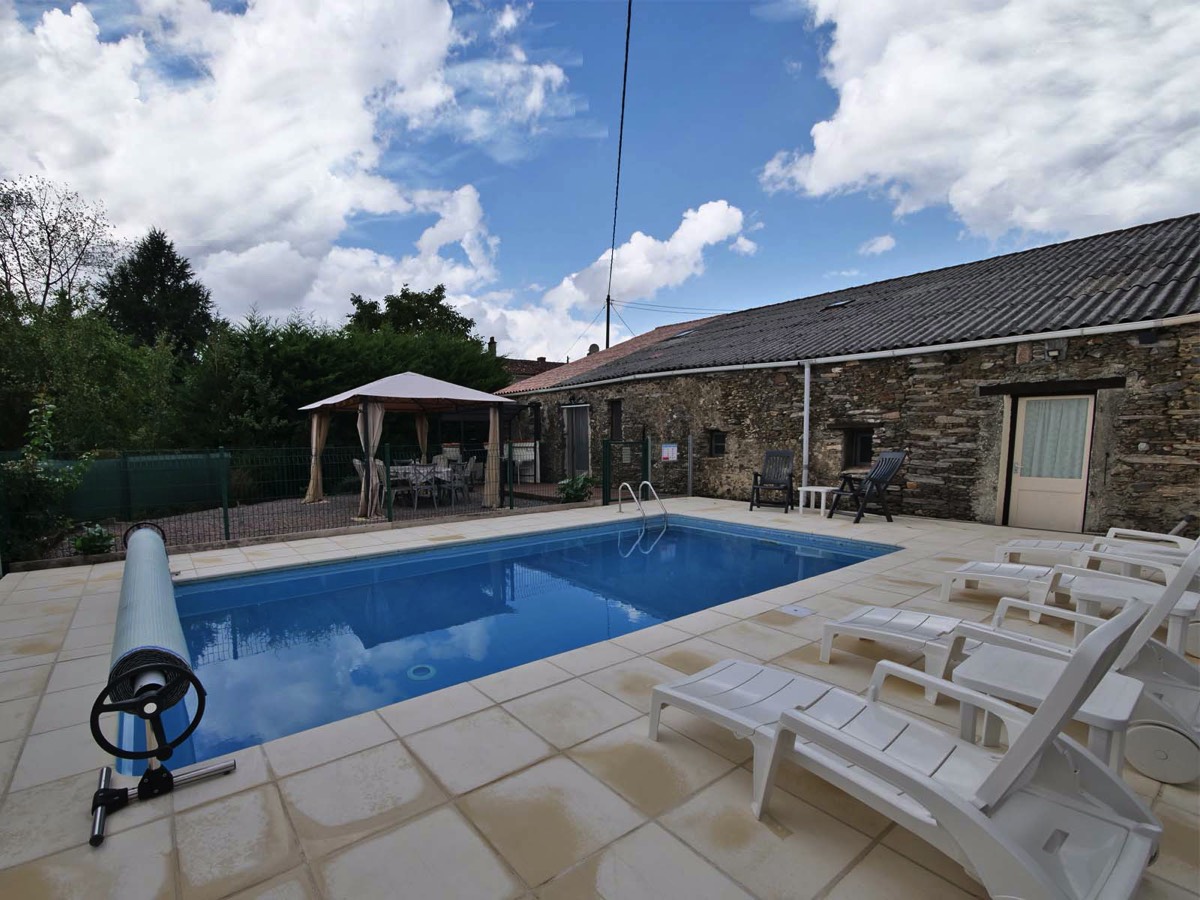 Swimming Pool at Les Poiriers Holiday Cottage