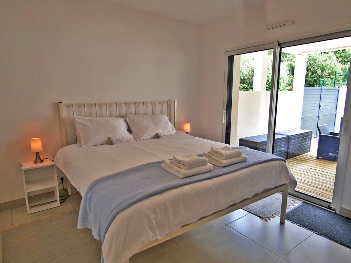 Garden Level Double Bedroom at Villa Les Terrieres