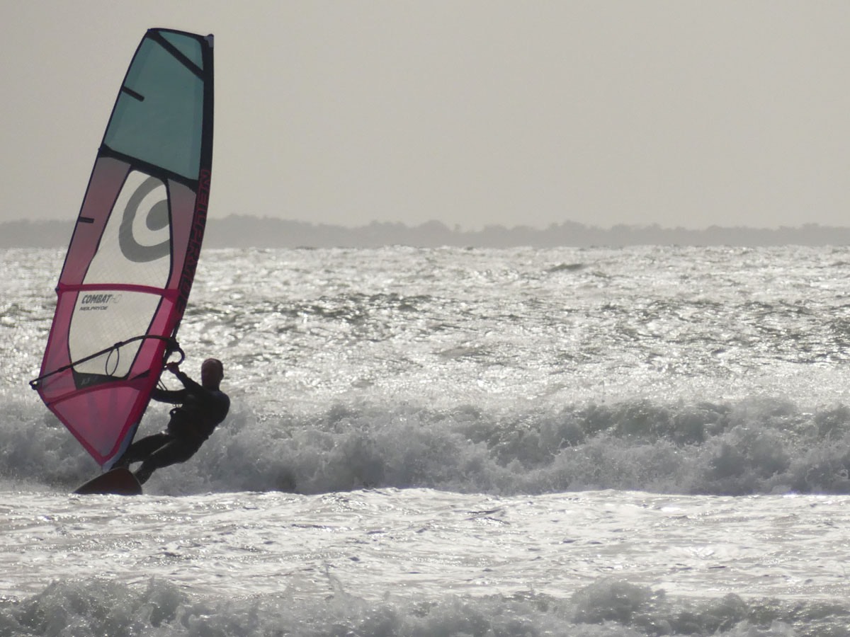 Wind surfing at La Tranche sur Mer