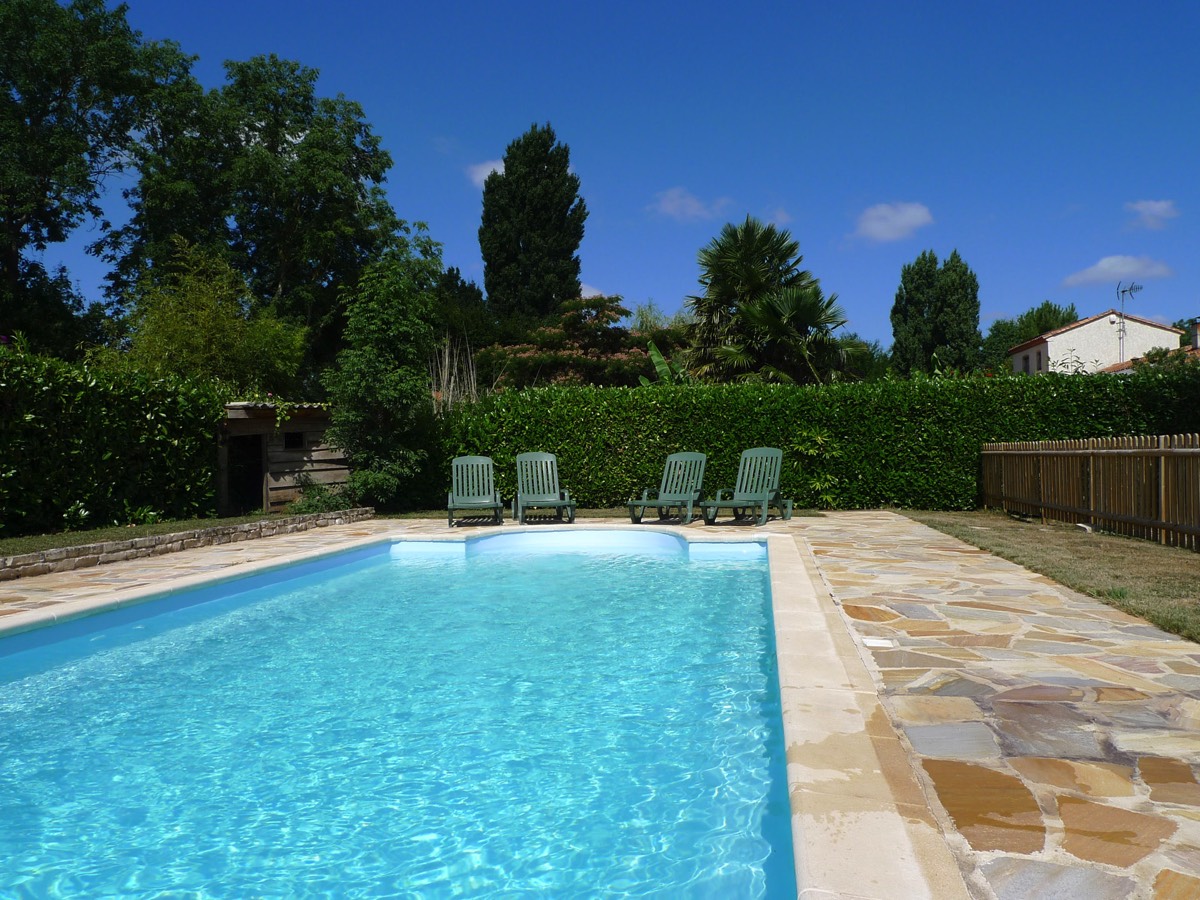 The heated pool at The Cornflowers Holiday Home