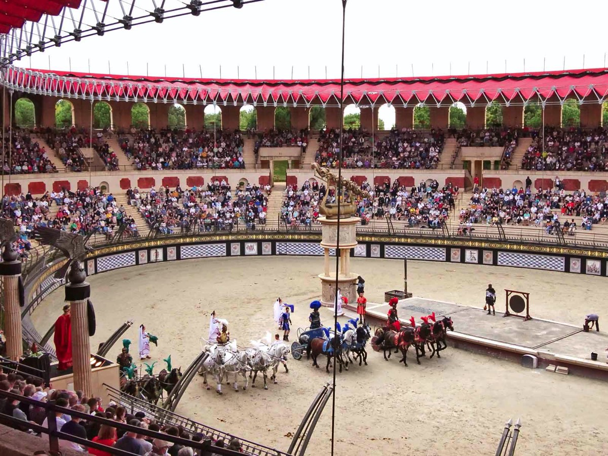 Gladiator Races at the Puy du Fou Park in the Vendee
