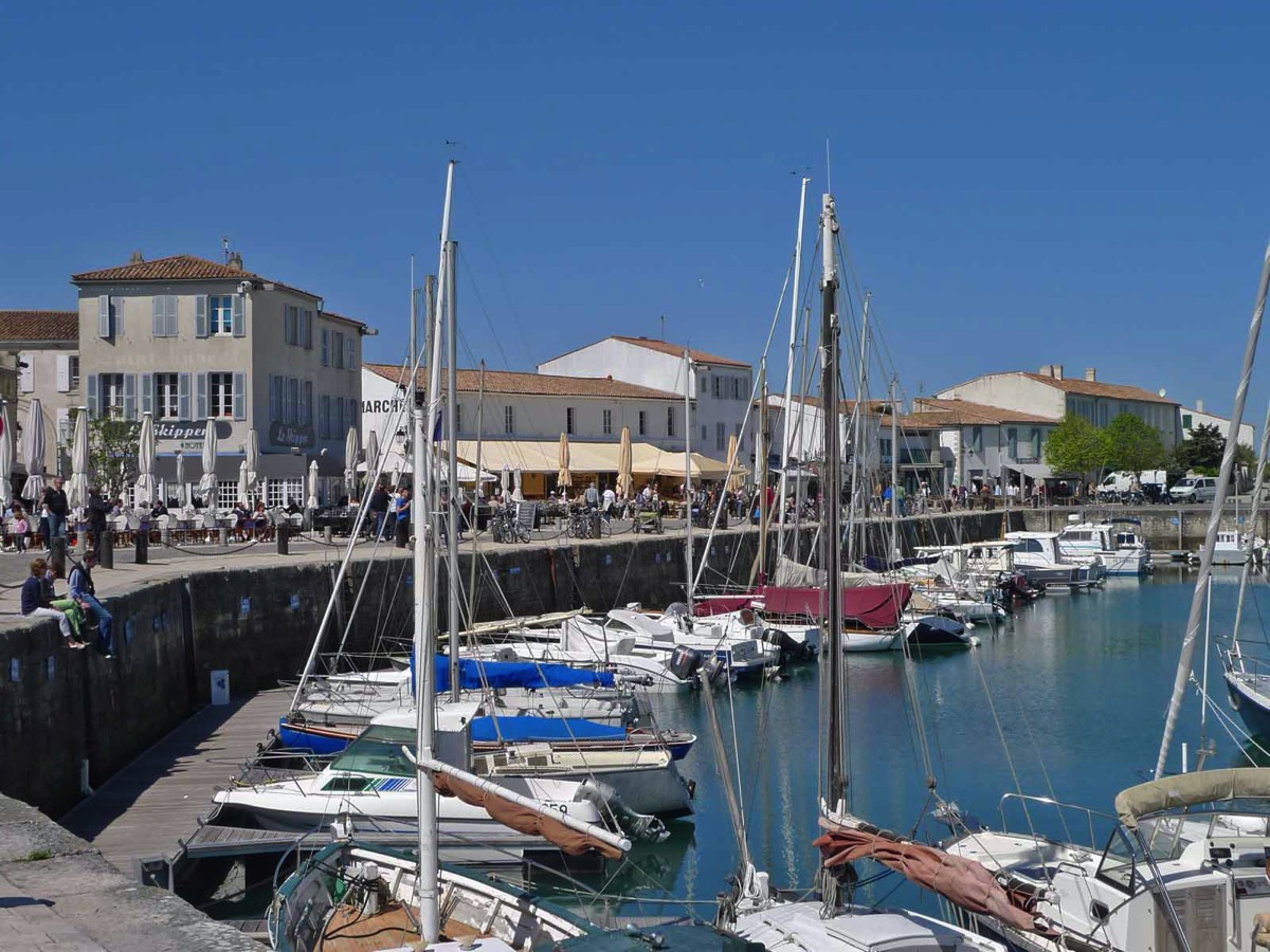 A Pretty Harbour on the Ile de Re in the Charente Maritime