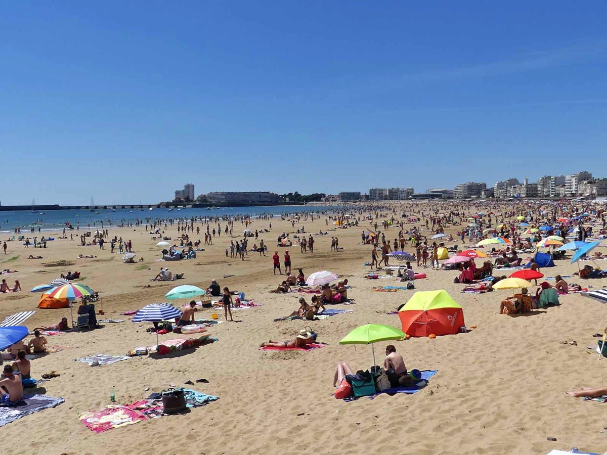 Summer on the beach at Les Sables d