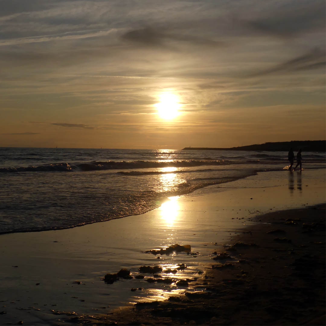 Sunset at Veillon Beach